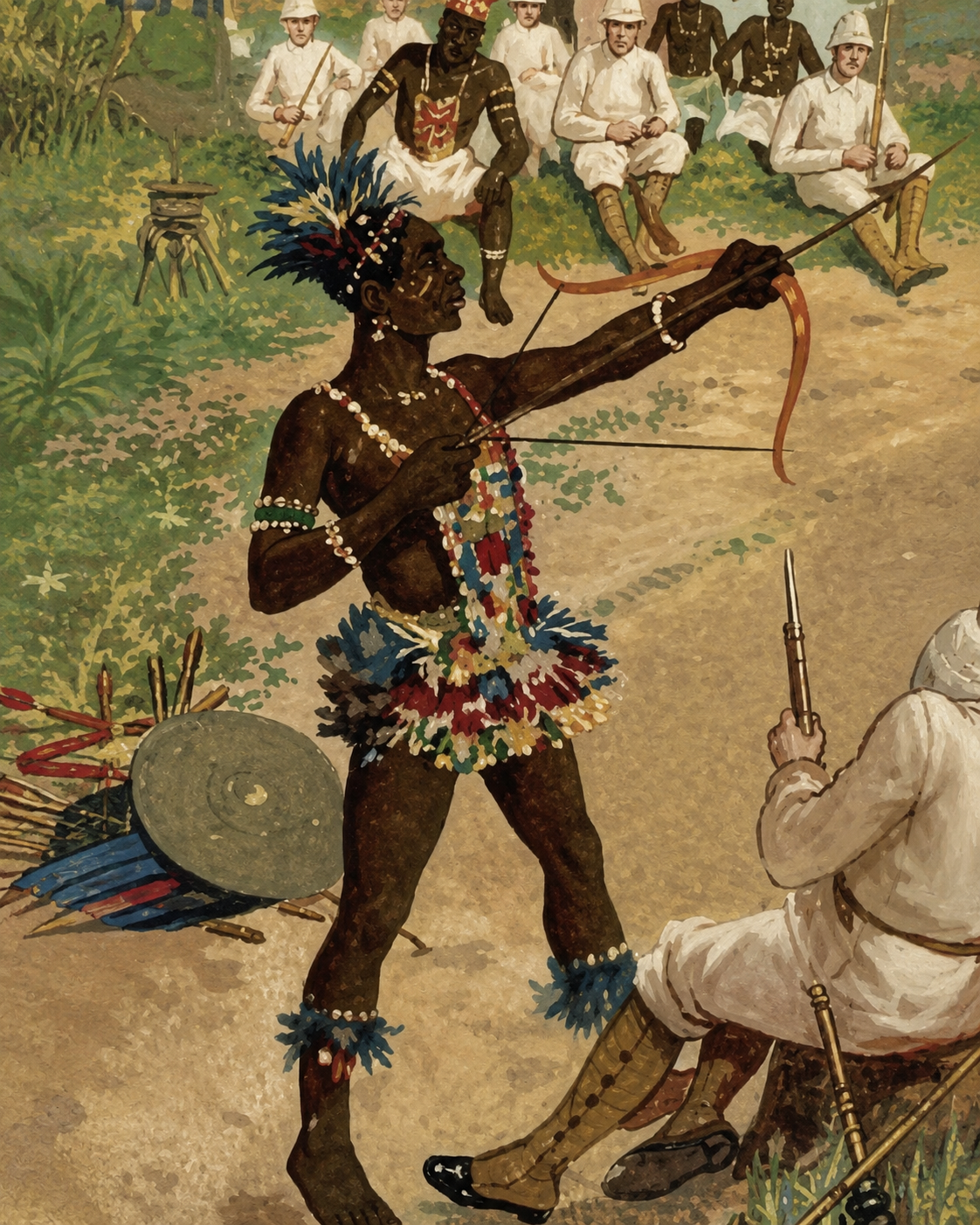 Historical scene representing roots, history and legacy